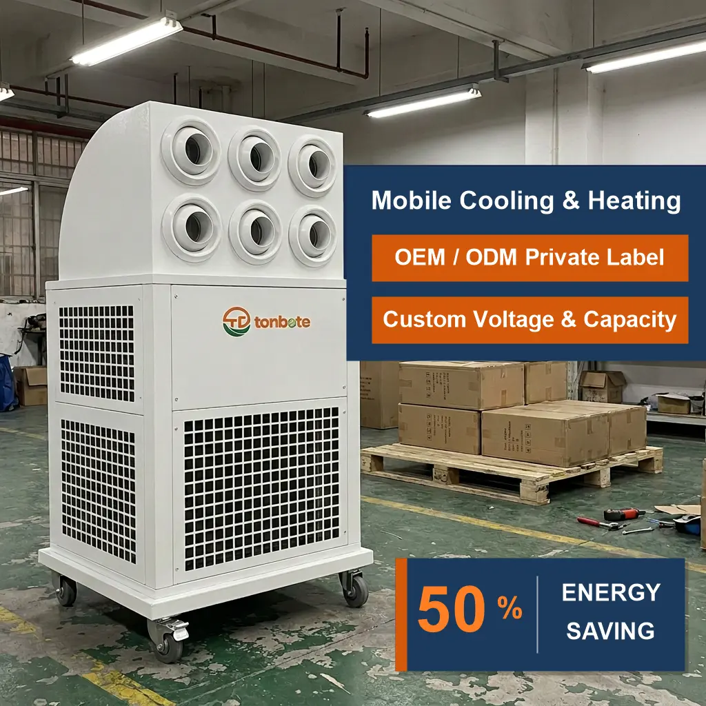Comercio al por mayor personalizado 380V portátil todo en uno aire acondicionado industrial móvil para el sitio de construcción Taller Almacén Comercio al por mayor personalizado 380V portátil todo en uno aire acondicionado industrial móvil para el sitio de construcción Taller Almacén